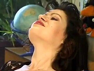 Slutty blonde and brunette girlfriends dive into wild threesome with deep anal licking and rough riding!