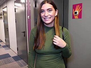 drilling cute redhead stranger's tight pussy cowgirl to moaning creampie pov