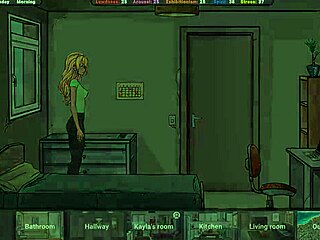 Lustful landlord worships innocent body in sexy hentai game outfit