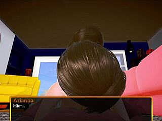 brunette teen with big ass plays erotic homemade game with amateurs