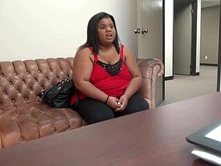 Peaches' Brutal Anal Casting with Ebony Pain