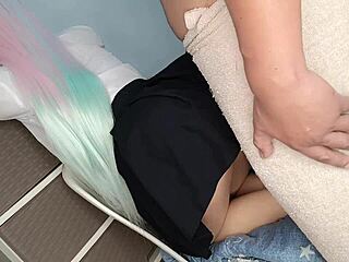 Cosplayer Virgin Tight Pink Pussy Tease