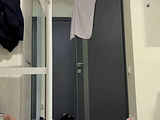 sexy blonde babe stuck washing machine underwear tight pussy fucking