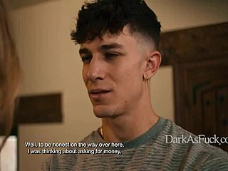 blackmailed into bent over fuck at stepdad's wake