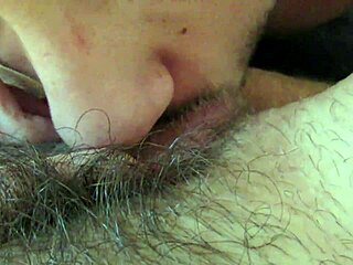 close up big clit lick suck hairy girlfriend squirt orgasm