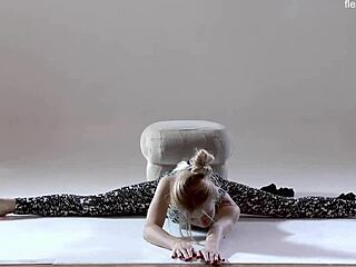 Russian Hairy Gymnast Rita Mochalkina Spreads Legs in Yoga Poses