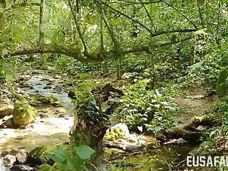 milf natural tits devoured in outdoor interracial public suck