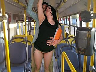 sexy teen gets public bus bang by monster cock workout