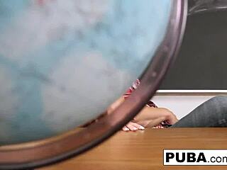 Sexy Blonde Babe Daisy Hooked Up Hard In School Detention Fuck