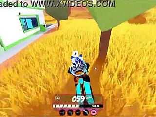 cop pulls over busty milf for titty fuck blowjob and anal creampie in roblox jail