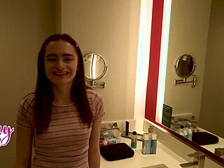 Stepdad fills tight 18yo shaved pussy with creampie!