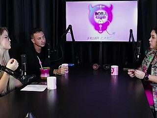 Marina Karam the psychologist on bora cast with bruna carlos full sheer red lingerie!