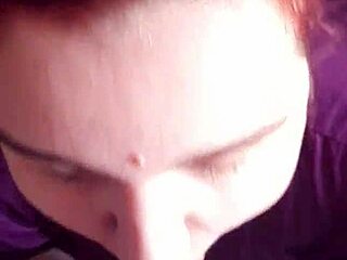 curvy bbw lover sucks monster cock gets facial cumshot