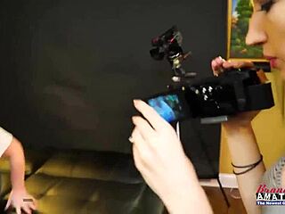 horny cuties faith hope and olyssia take turns milking cock and swallowing every drop