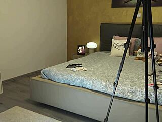 cute college blonde paints balls in sexy bunny outfit