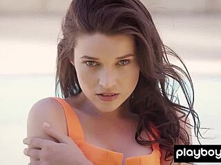 serena wood smokes strips hot pussy reveal outdoors teasing