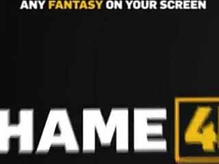 tattooed babe with pierced nipples fucks hard in forest