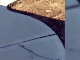 Fucking my dildo outside in skirt and heels 🔥😈