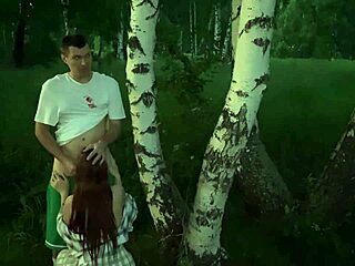 Hard pounding friend's girlfriend deep in forest