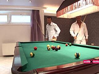 Mandy the nympho rides two dicks in her squirting pussy