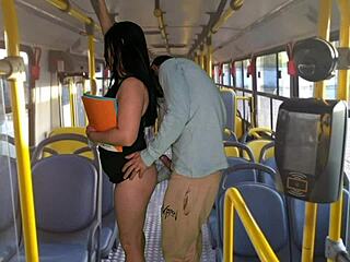 sexy teen gets public bus bang by monster cock workout