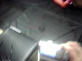 Behind the scenes, glasses-wearing half-Asian big-boob babe powerfucked loud in hardcore pussy pounding