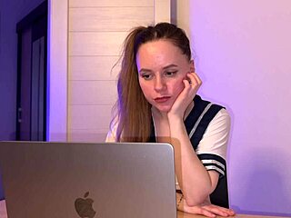 Secret Creampie Surprise Hits During Online Class Session