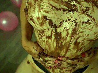 Petite cheerleader crushes cake on perfect ass and small tits