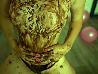 Petite cheerleader crushes cake on perfect ass and small tits