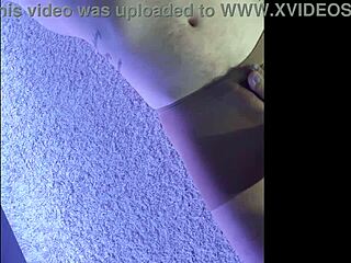 husband wears my soaked pantyhose during kinky nylon footjob tease