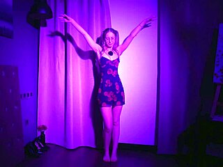 Relaxing French Blonde Teases With No-Sex Striptease Dance!