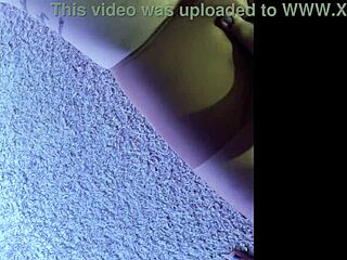 husband wears my soaked pantyhose during kinky nylon footjob tease