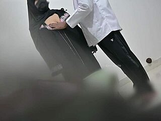 hijab patient bent over doggystyle fucked by arab doctor