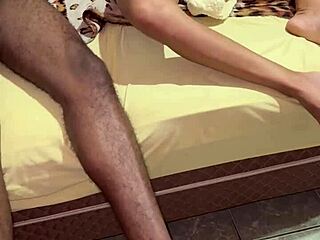 black bull fucks latina milf while hubby watches creampie