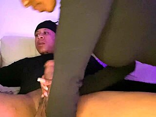 Sloppy Deep Suck Followed by Intense Sofa Pounding Action