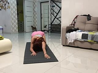 Angie Elif Fingers Hot Pussy After Yoga Bliss!