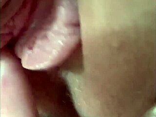 blonde pawg pussy filled with hot creampie pov