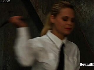 mistress greets new lesbian slave in inescapable dungeon