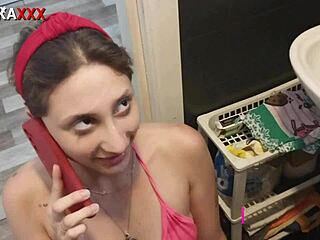 sadira hotwife sucks huge cock in erotikaxxx bathroom trailer