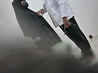 hijab patient bent over doggystyle fucked by arab doctor