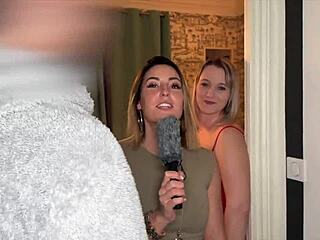 Kelly And Pam's Big Tits Share A Hard Cock