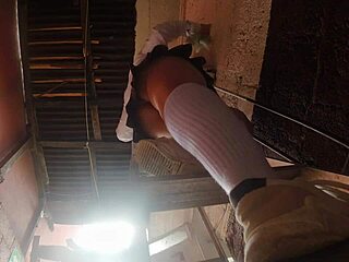 professor sneaks upskirts on busty latina plumbing students