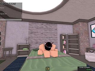 blonde roblox slut deepthroats then rides white cock wildly