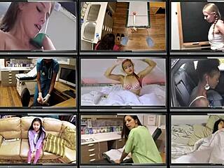 freshman giggles through mandatory hitachi orgasm from doctor hitachi vibrator!