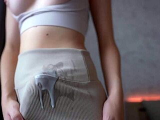 Futa with Huge Cock Caught in Cum Countdown Tease Play