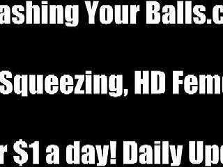 hey bitch, kick your balls till you beg!