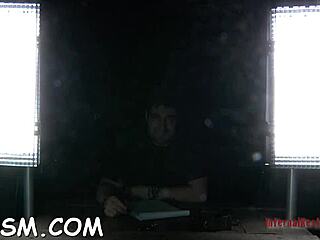 redhead slave surrenders to bdsm toys in stockings hardcore masturbation