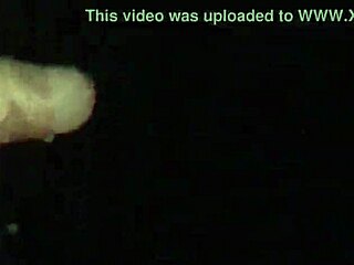 Bold gloryhole handjob milks thick cum from old cock