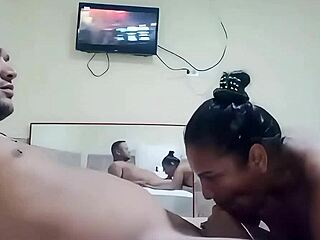 leaked homemade creampie of cheating housewife sucking bareback lover