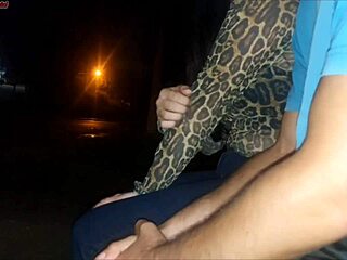 flashing my cock at bus stop slut who deepthroats it wildly in public